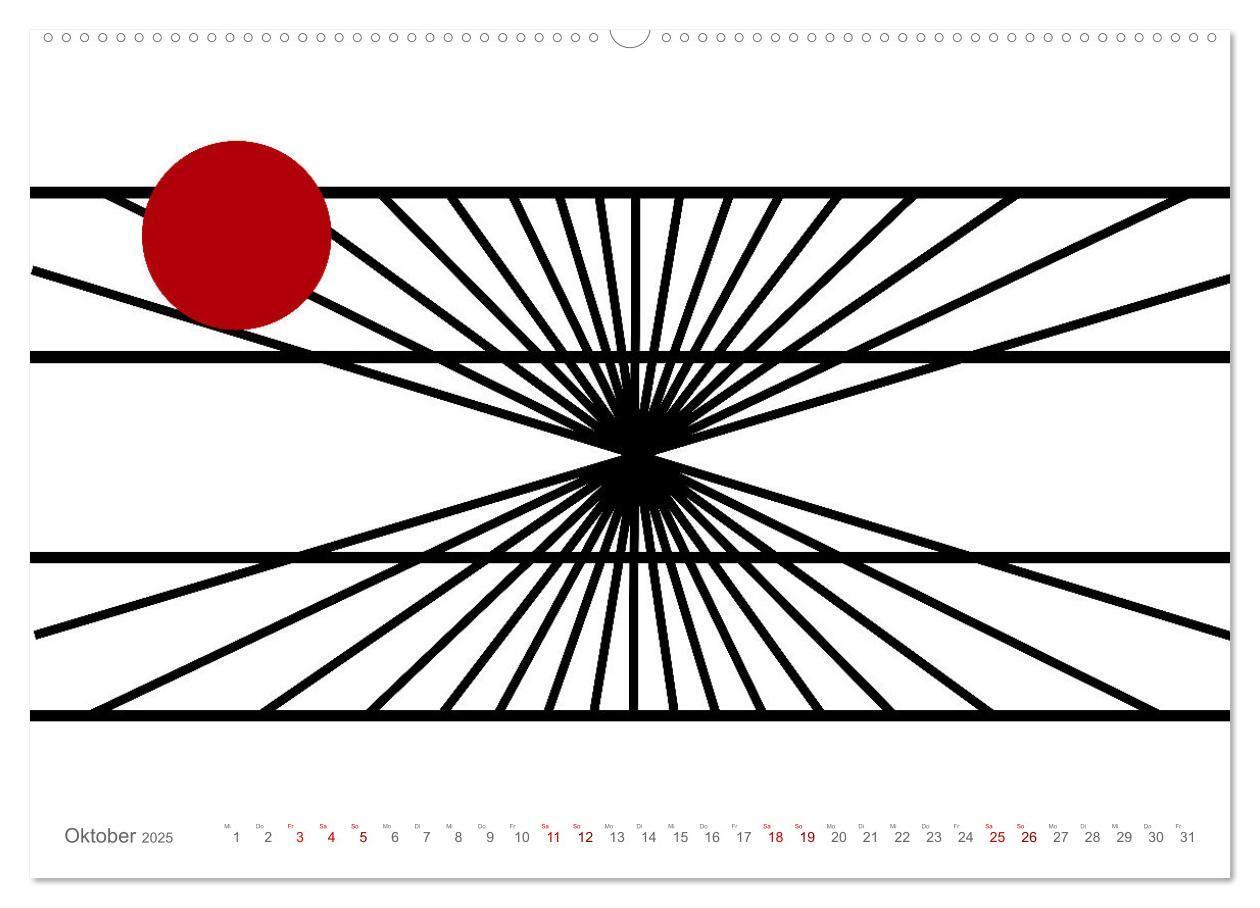 Bild: 9783435103096 | VISIONEN - optische Täuschungen (Wandkalender 2025 DIN A2 quer),...