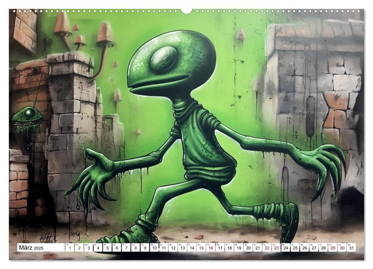 Bild: 9783383867170 | Street Art Graffiti (Wandkalender 2025 DIN A2 quer), CALVENDO...