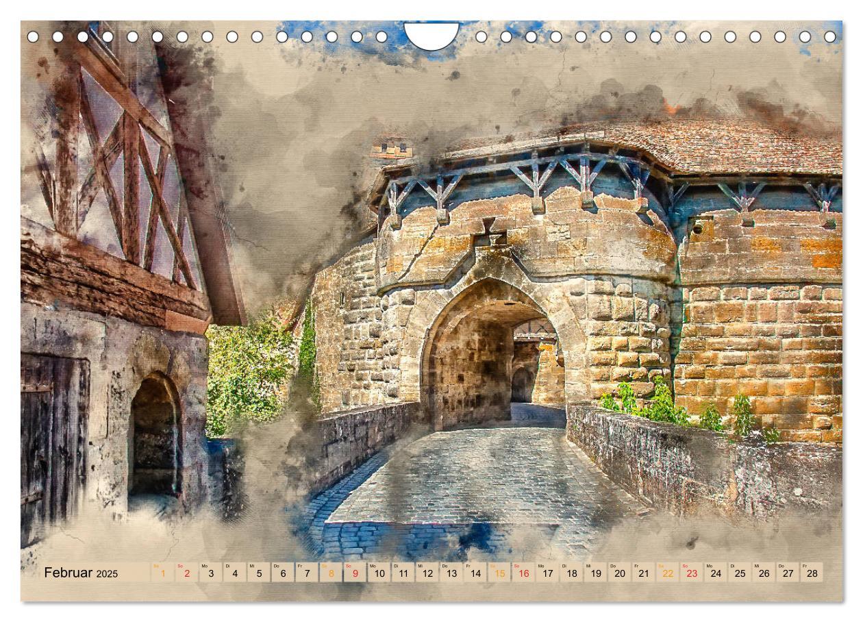 Bild: 9783435410132 | Romantische Städte - Rothenburg ob der Tauber (Wandkalender 2025...