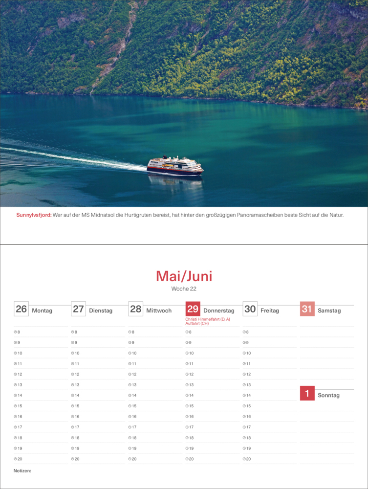 Bild: 9783965913769 | Hurtigruten - KUNTH Tischkalender 2025 | Kalender | 54 S. | Deutsch