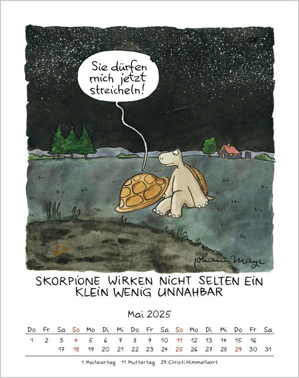 Bild: 9783731876694 | Skorpion 2025 | Korsch Verlag | Kalender | Spiralbindung | 13 S.