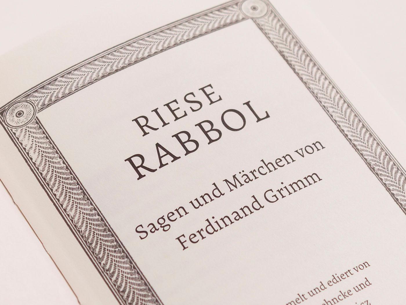 Bild: 9783847740360 | Riese Rabbol | Sagen und Märchen von Ferdinand Grimm | Ferdinand Grimm