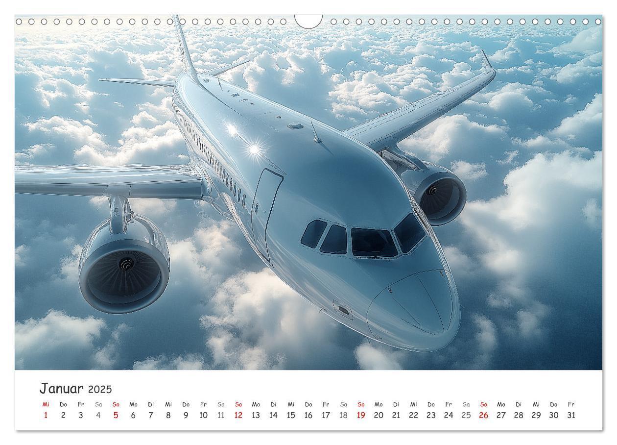 Bild: 9783457214053 | Flugzeugkalender - Die schönsten Passagiermaschinen (Wandkalender...