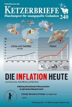 Cover: 9783894843045 | Die Inflation heute | Ariane Joos (u. a.) | Broschüre | Ketzerbriefe