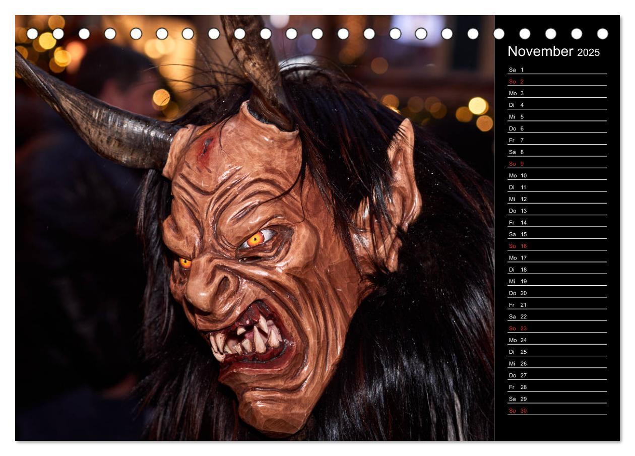 Bild: 9783435174089 | Krampus Kalender 2025 (Tischkalender 2025 DIN A5 quer), CALVENDO...