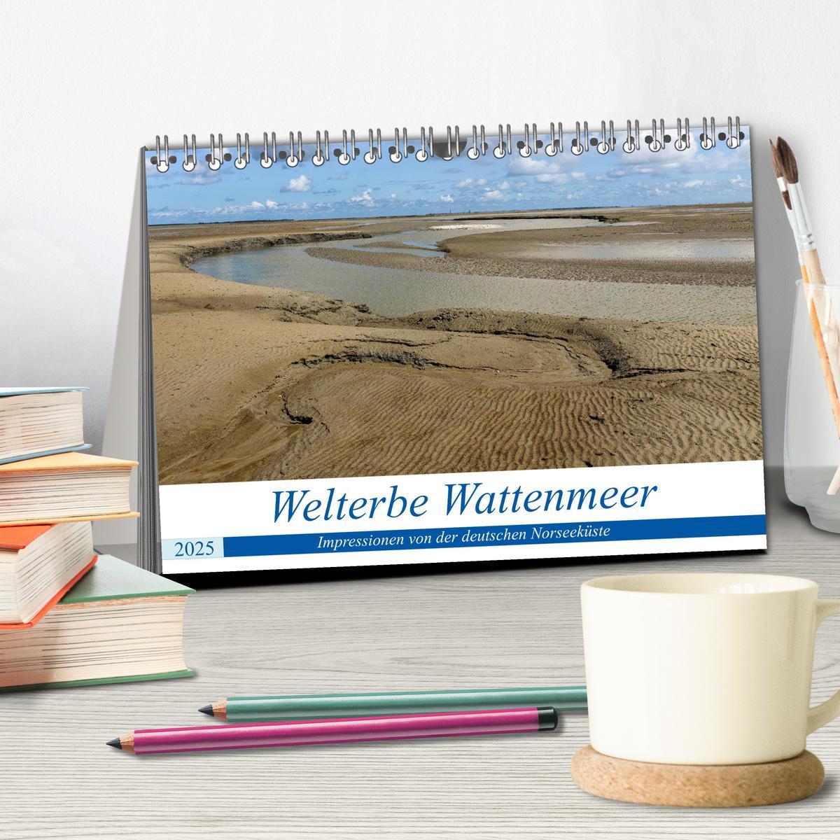 Bild: 9783435109395 | Welterbe Wattenmeer (Tischkalender 2025 DIN A5 quer), CALVENDO...