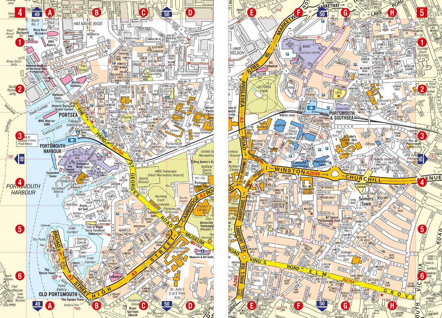 Bild: 9780008445225 | Portsmouth A-Z Street Atlas | A-Z Maps | Taschenbuch | Englisch | 2021