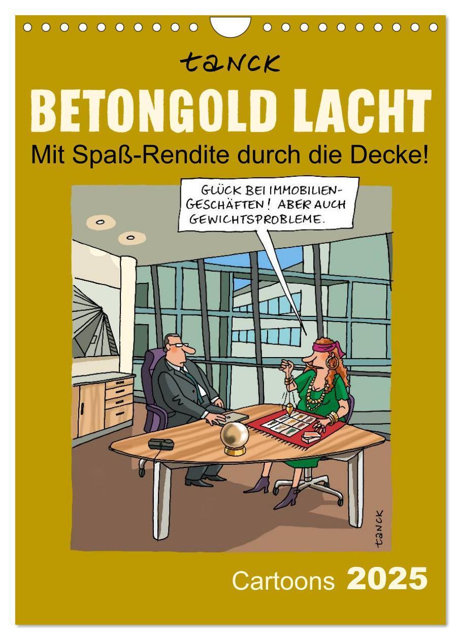 Cover: 9783457041307 | Betongold lacht - Cartoons (Wandkalender 2025 DIN A4 hoch),...