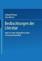 Cover: 9783531126654 | Beobachtungen der Literatur | Niels Werber (u. a.) | Taschenbuch