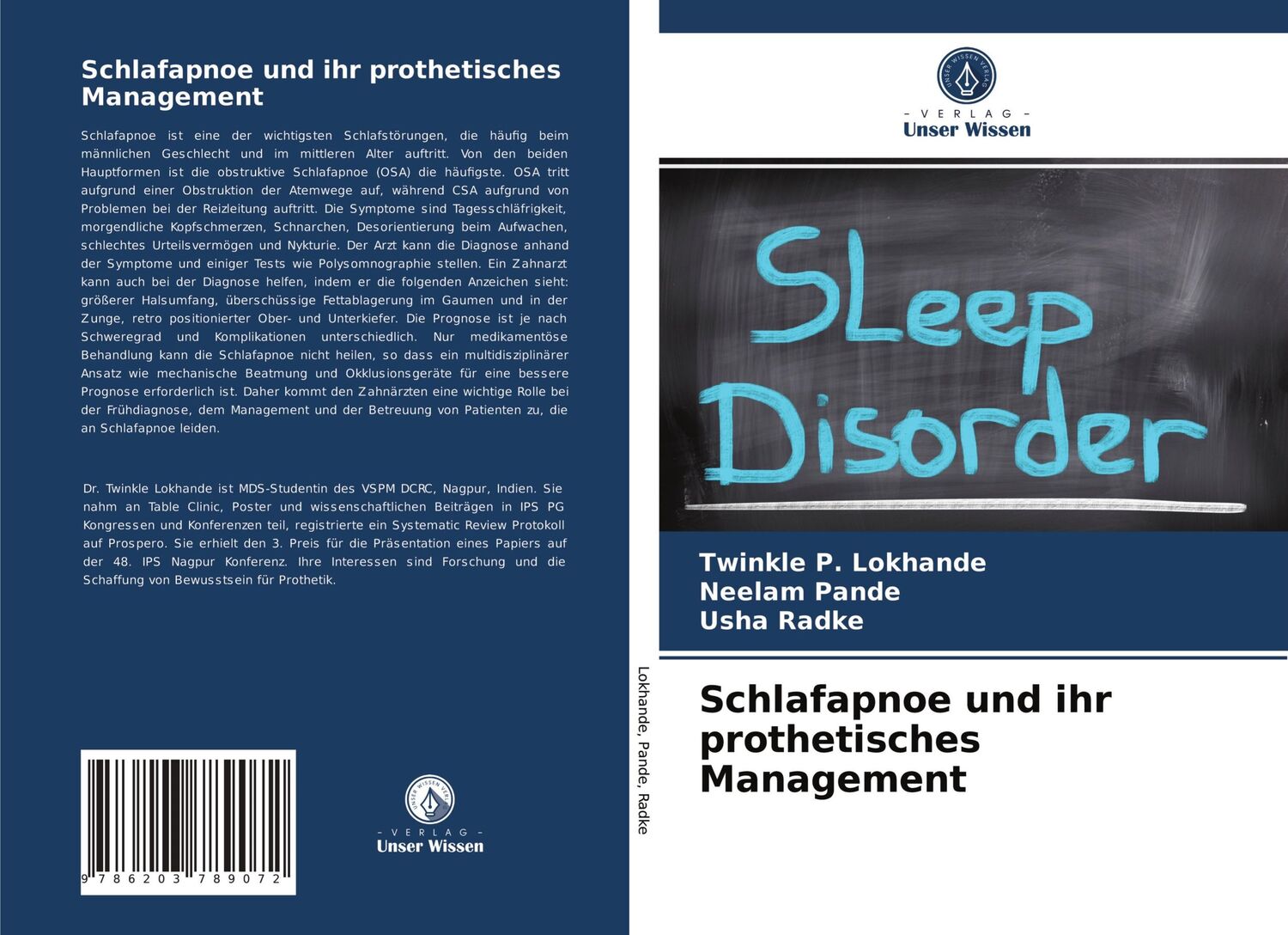 Cover: 9786203789072 | Schlafapnoe und ihr prothetisches Management | Lokhande (u. a.) | Buch