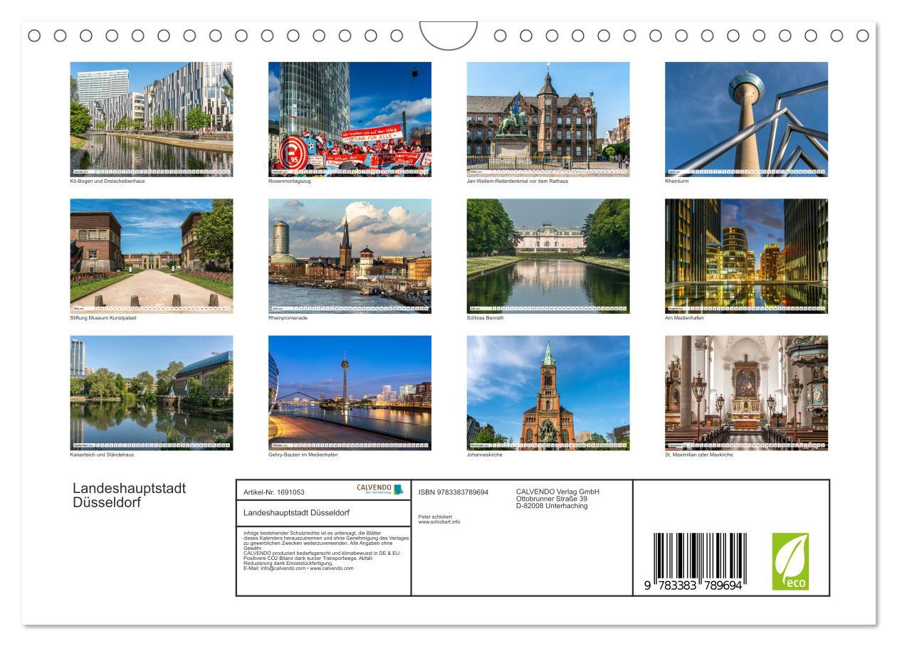 Bild: 9783383789694 | Landeshauptstadt Düsseldorf (Wandkalender 2025 DIN A4 quer),...