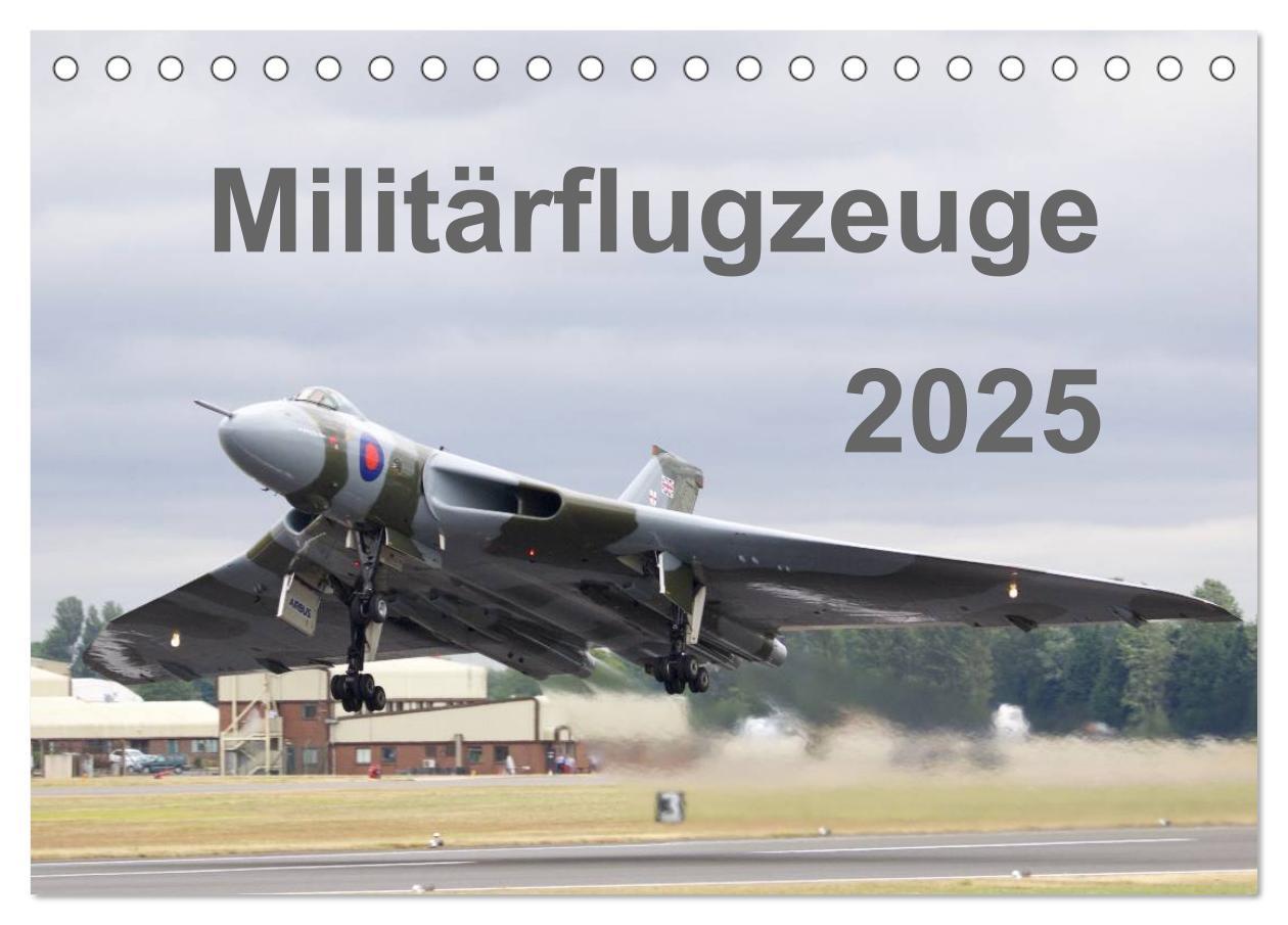 Cover: 9783435470754 | Militärflugzeuge 2025 (Tischkalender 2025 DIN A5 quer), CALVENDO...