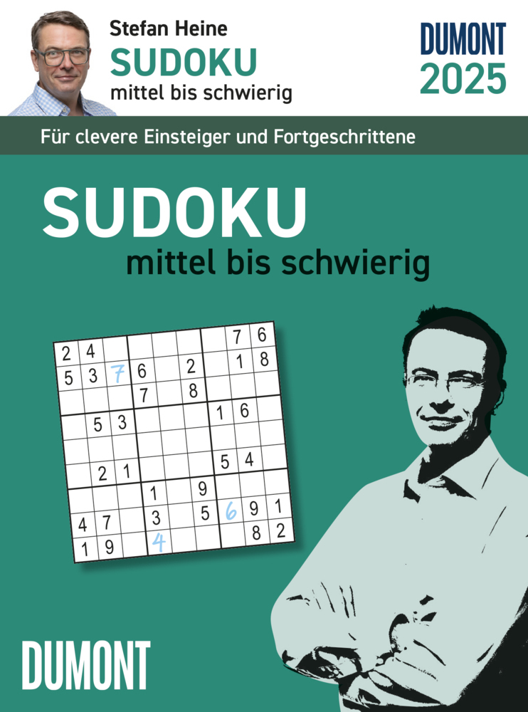 Cover: 4250809653822 | Stefan Heine Sudoku mittel bis schwierig 2025 - Tagesabreißkalender...