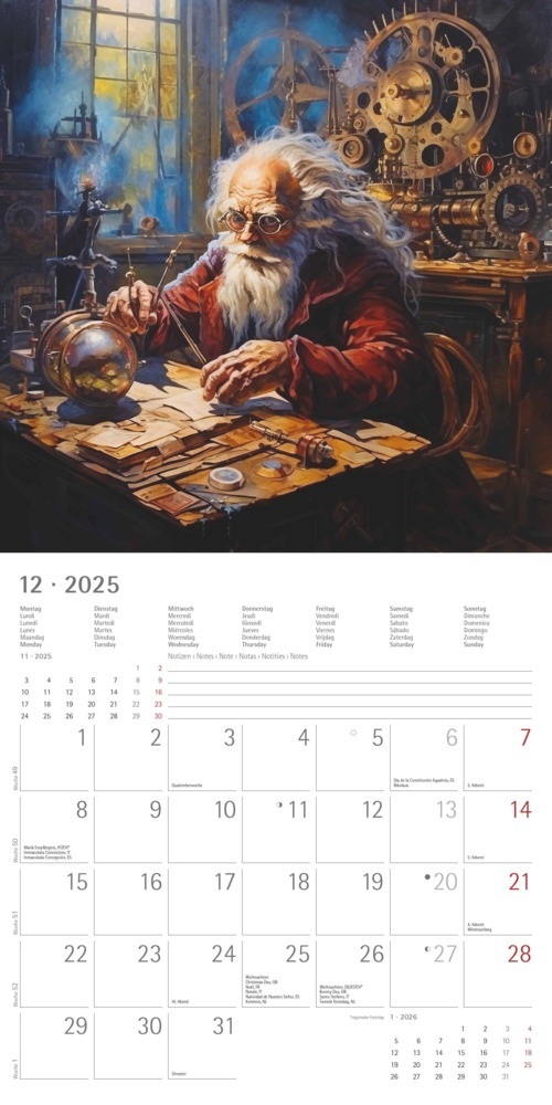 Bild: 4251732344337 | Alpha Edition - Medieval Fantasy 2025 Broschürenkalender, 30x30cm,...