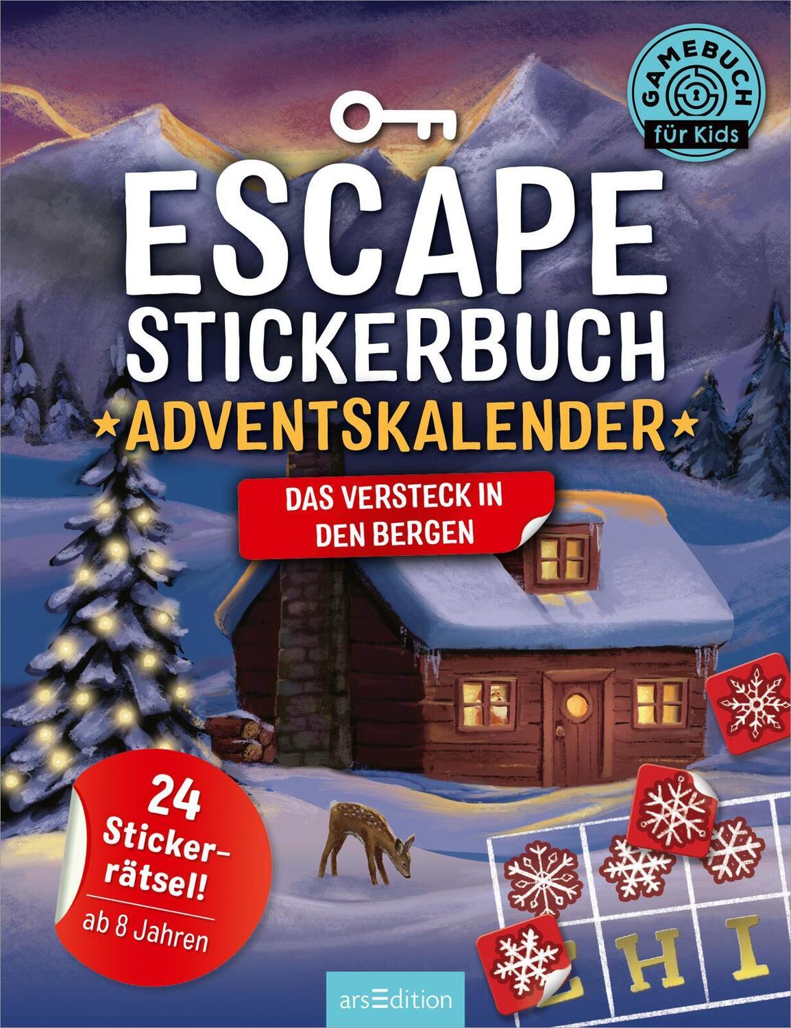 Bild: 9783845854243 | Escape-Stickerbuch - Adventskalender - Das Versteck in den Bergen