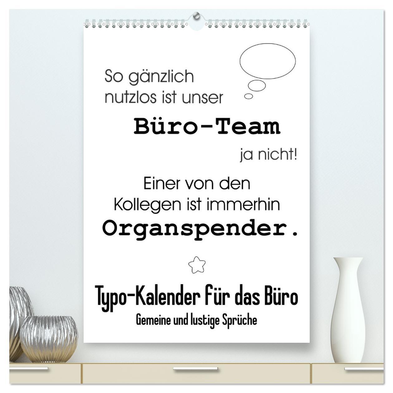 Cover: 9783435944248 | Typo-Kalender für das Büro. Gemeine und lustige Sprüche...