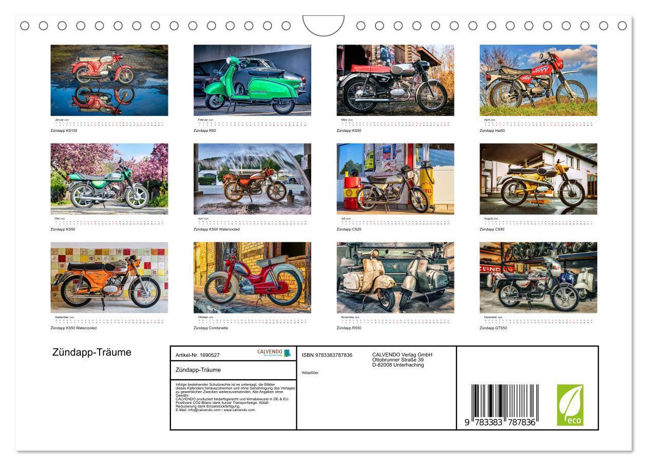 Bild: 9783383787836 | Zündapp-Träume (Wandkalender 2025 DIN A4 quer), CALVENDO...