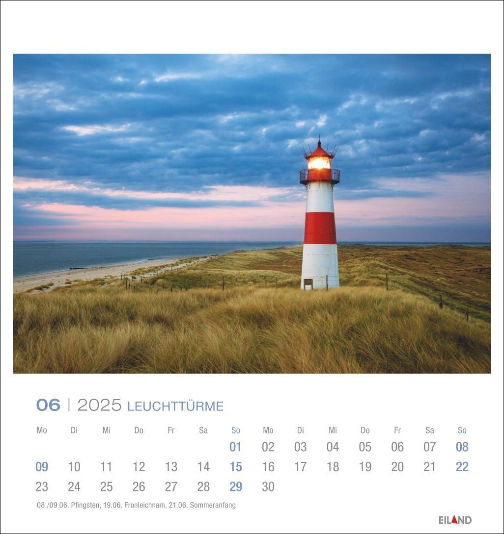 Bild: 9783964023278 | Leuchttürme Postkartenkalender 2025 - An der Nord- und Ostseeküste