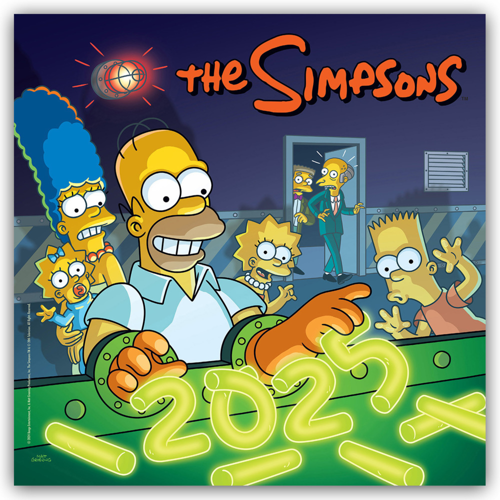 Cover: 9781835271261 | The Simpsons - Die Simpsons 2025 - Wandkalender | Danilo Promotion Ltd