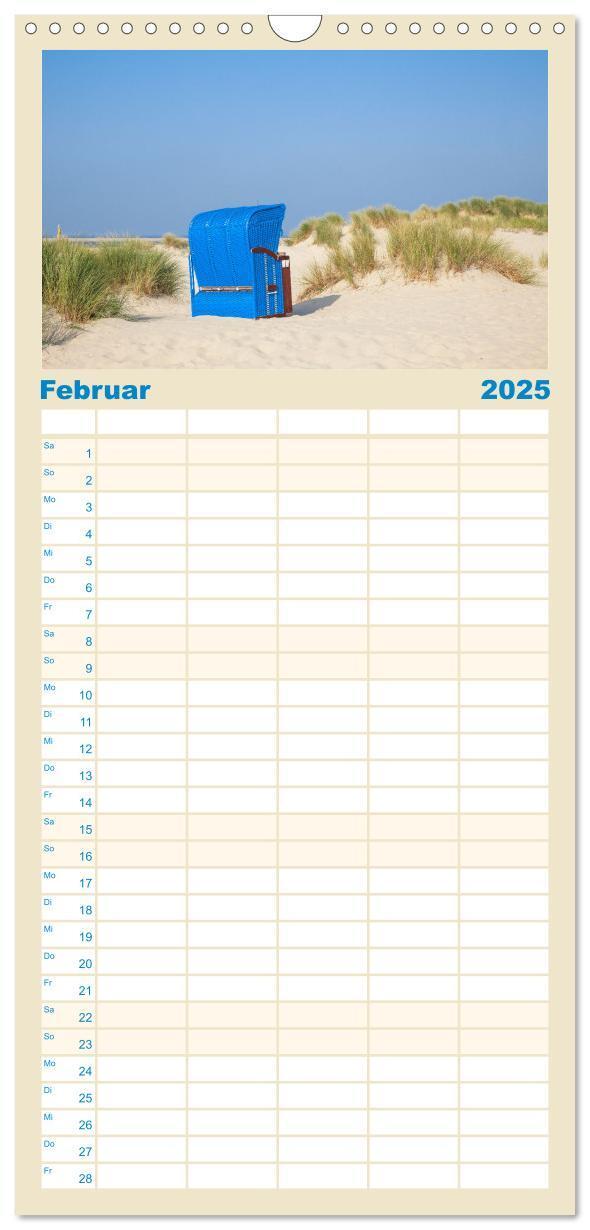 Bild: 9783457102695 | Familienplaner 2025 - Moin Borkum mit 5 Spalten (Wandkalender, 21 x...