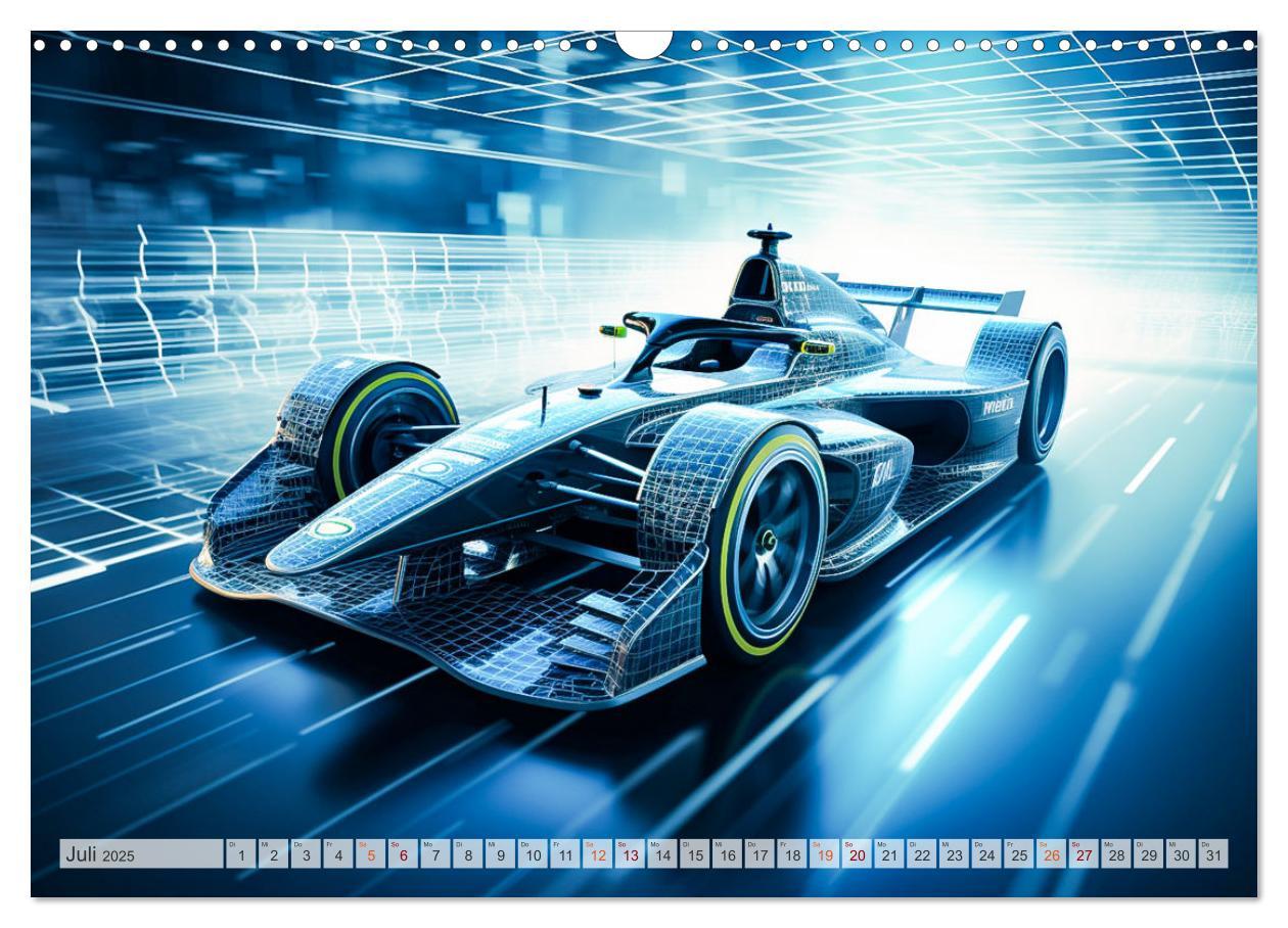 Bild: 9783383888632 | Formel E Phantasien (Wandkalender 2025 DIN A3 quer), CALVENDO...