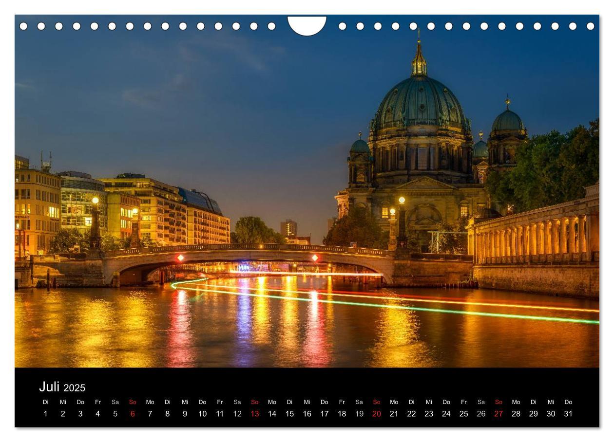 Bild: 9783435636921 | Berlin City bei Nacht (Wandkalender 2025 DIN A4 quer), CALVENDO...