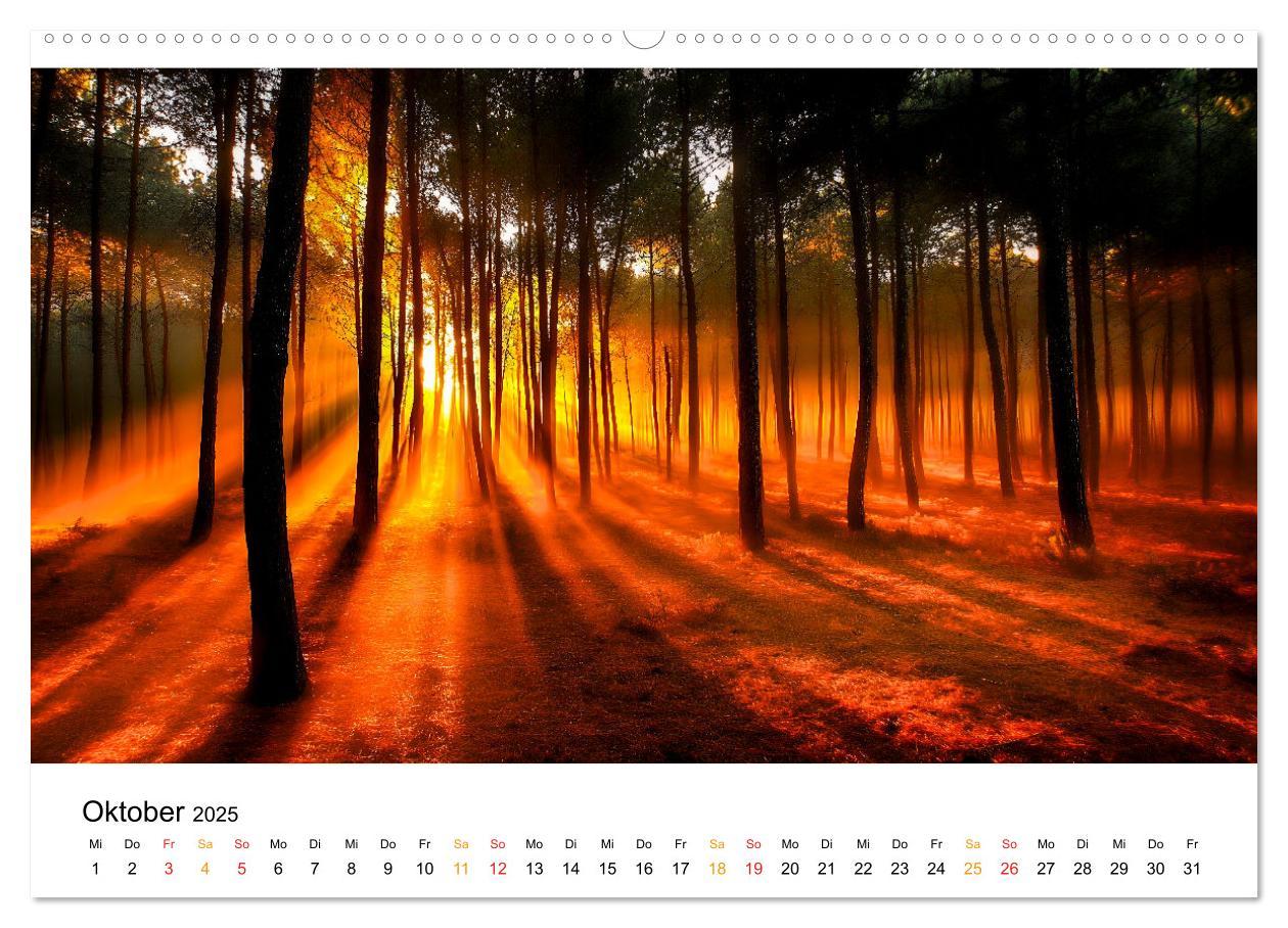 Bild: 9783457224793 | Mystik der Wälder (Wandkalender 2025 DIN A2 quer), CALVENDO...