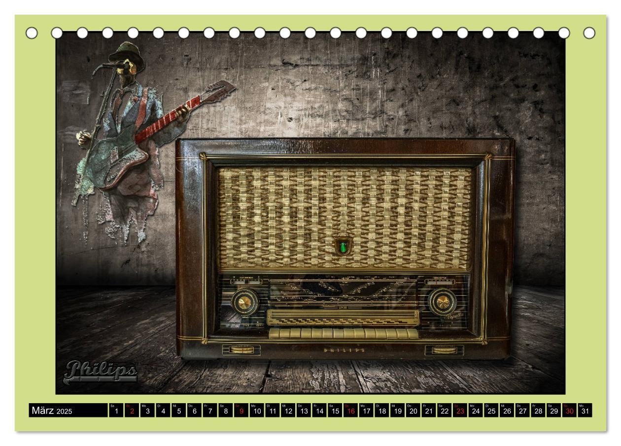 Bild: 9783435276684 | RADIO LEGENDEN (Tischkalender 2025 DIN A5 quer), CALVENDO...