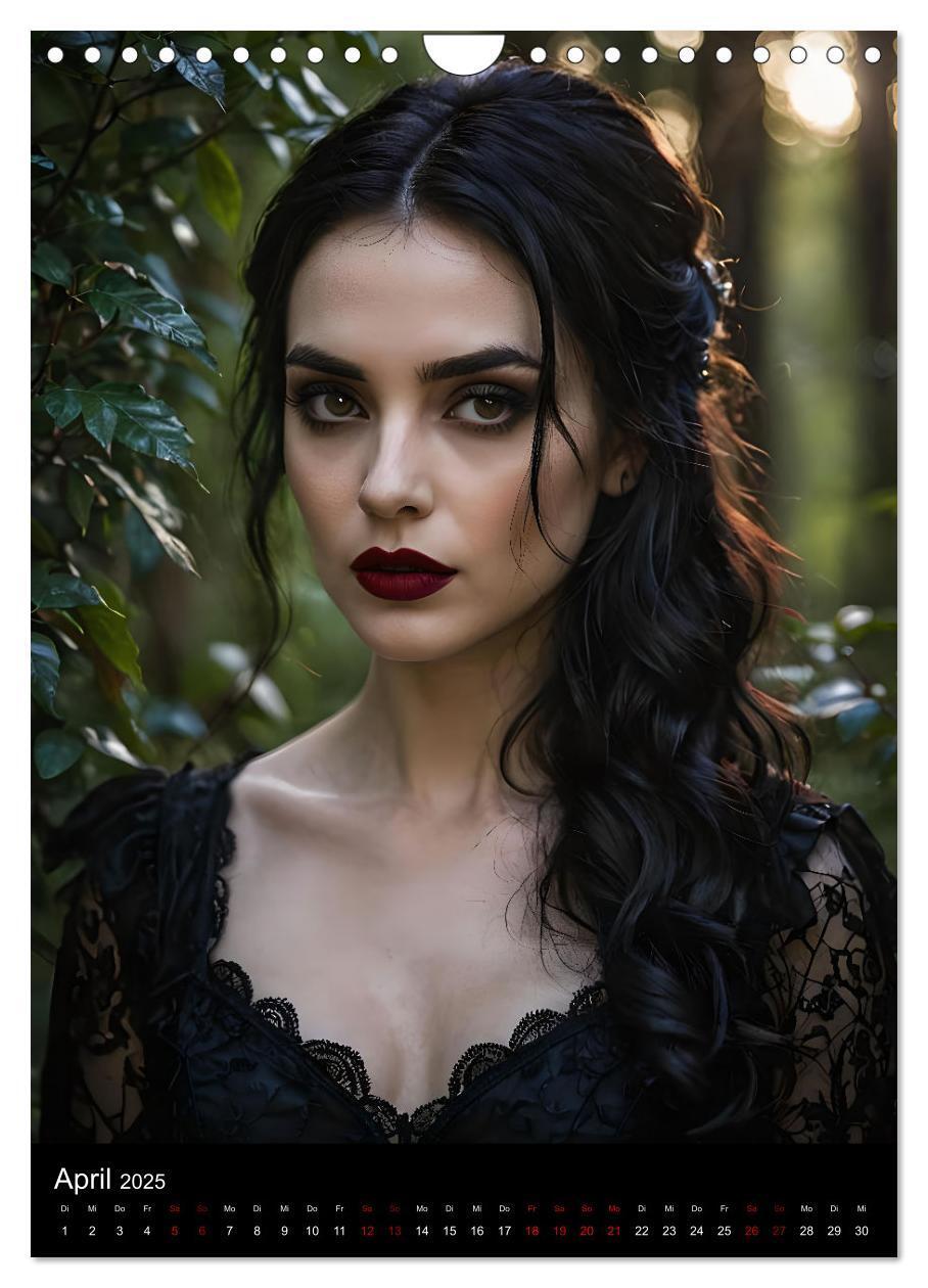 Bild: 9783457180150 | Gothic beauties - Schönheiten der Nacht (Wandkalender 2025 DIN A4...