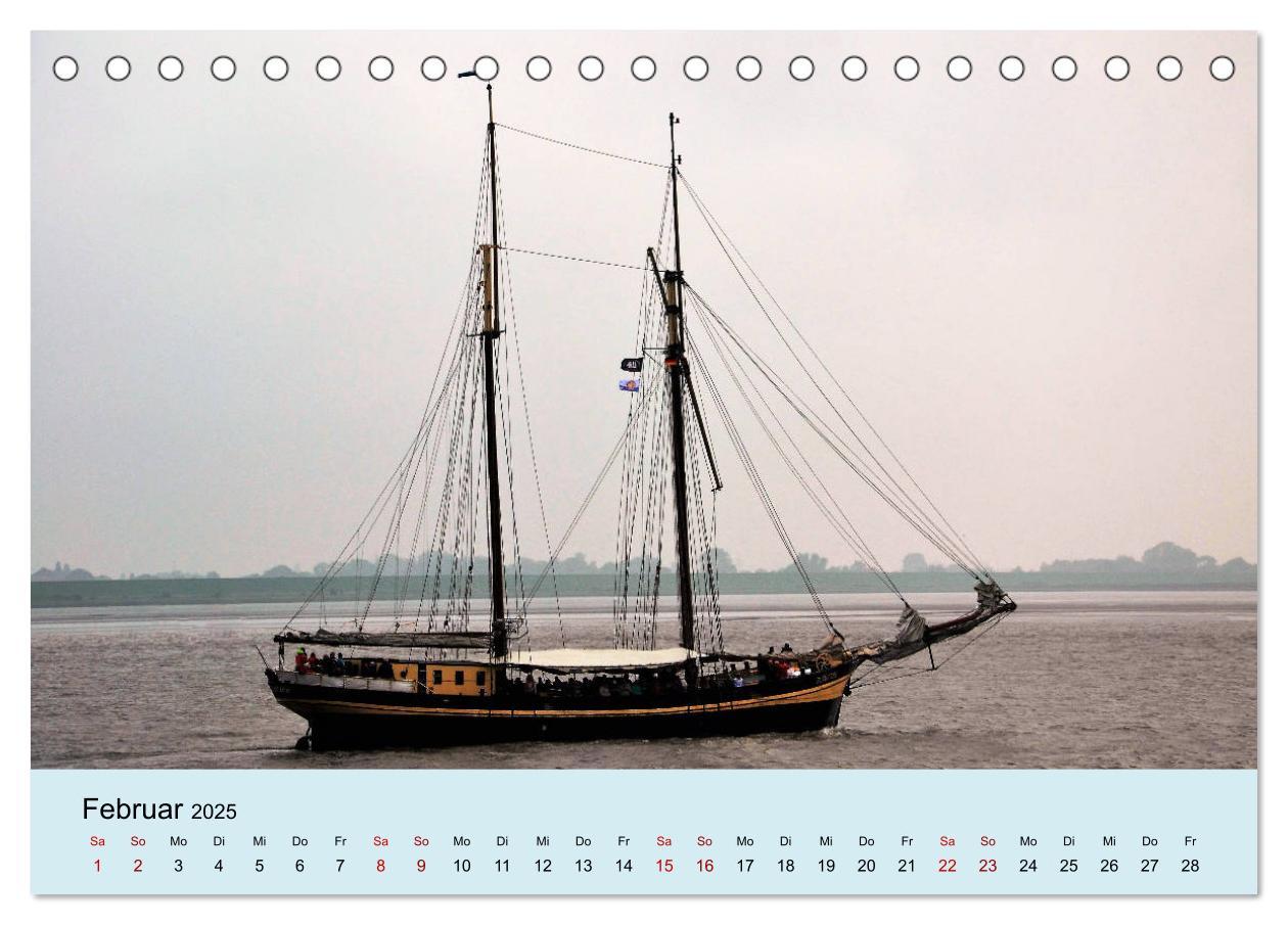 Bild: 9783435438310 | Parade der Windjammer - 2025 (Tischkalender 2025 DIN A5 quer),...