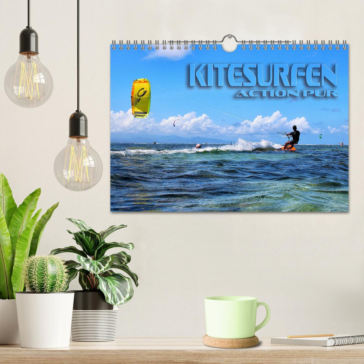 Bild: 9783435327065 | Kitesurfen - Action pur (Wandkalender 2025 DIN A4 quer), CALVENDO...