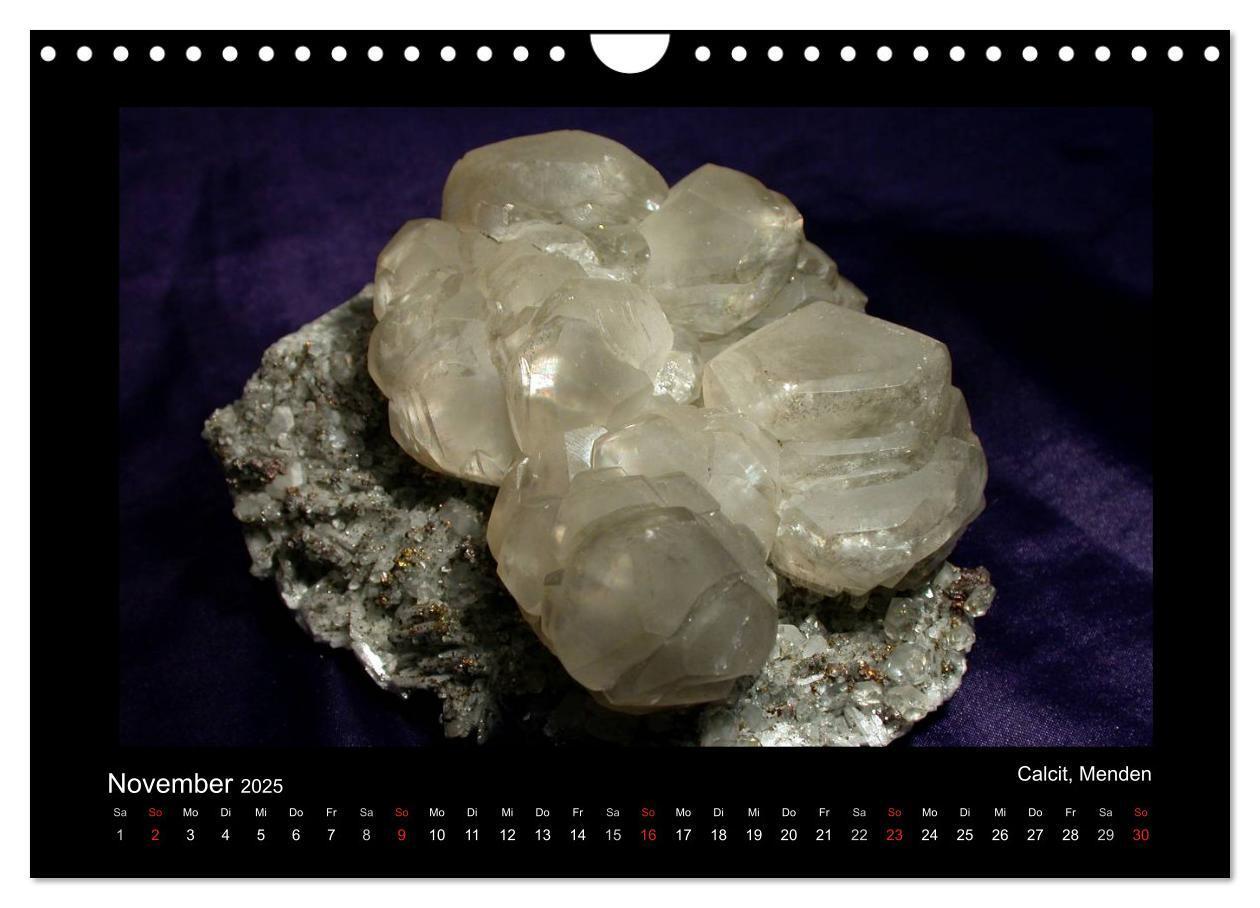 Bild: 9783435770052 | Mineralien aus dem Sauerland (Wandkalender 2025 DIN A4 quer),...