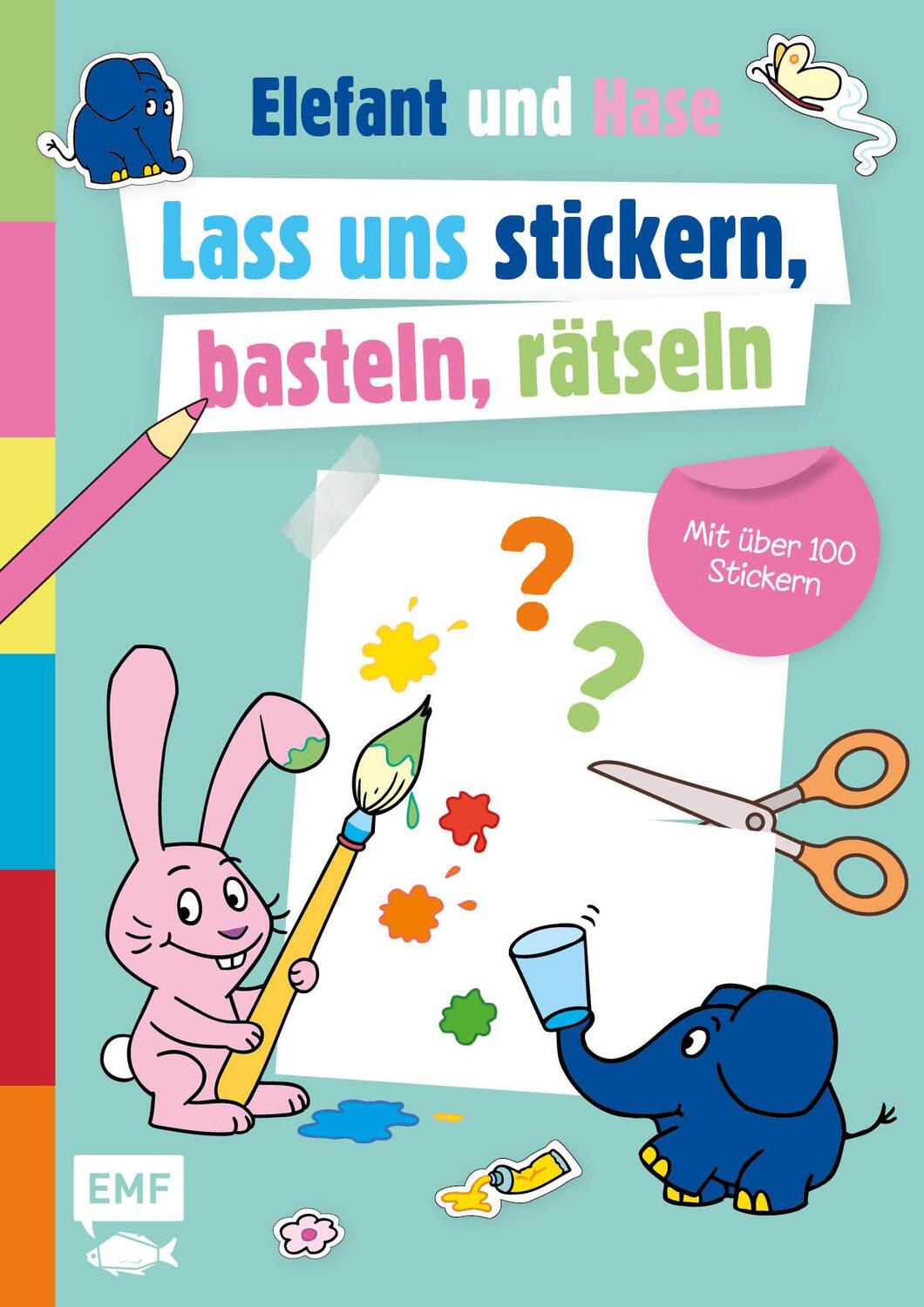 Cover: 9783745923346 | Die Sendung mit dem Elefanten - Lass uns stickern, basteln, rätseln