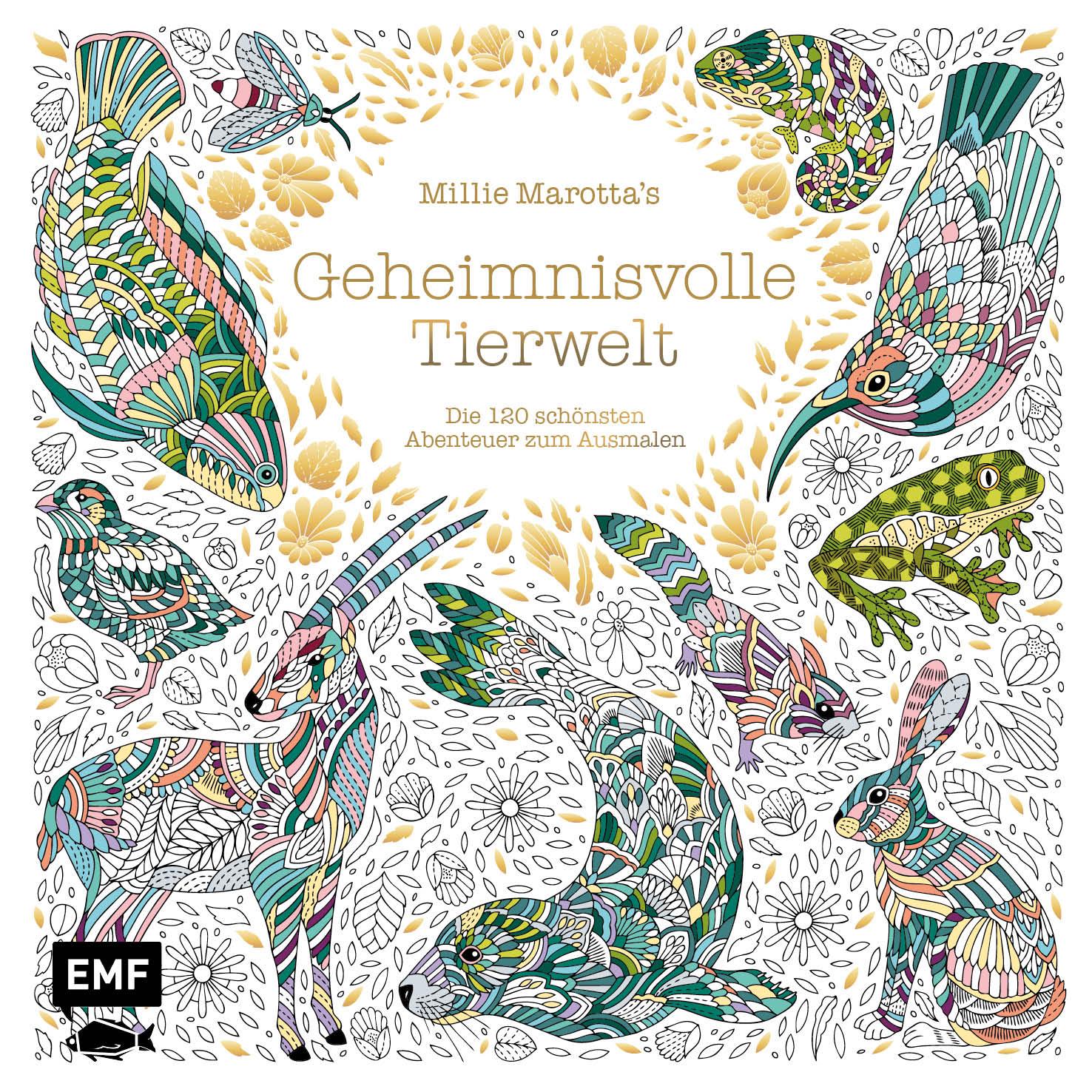 Cover: 9783745919424 | Millie Marotta's Geheimnisvolle Tierwelt - Die 120 schönsten...