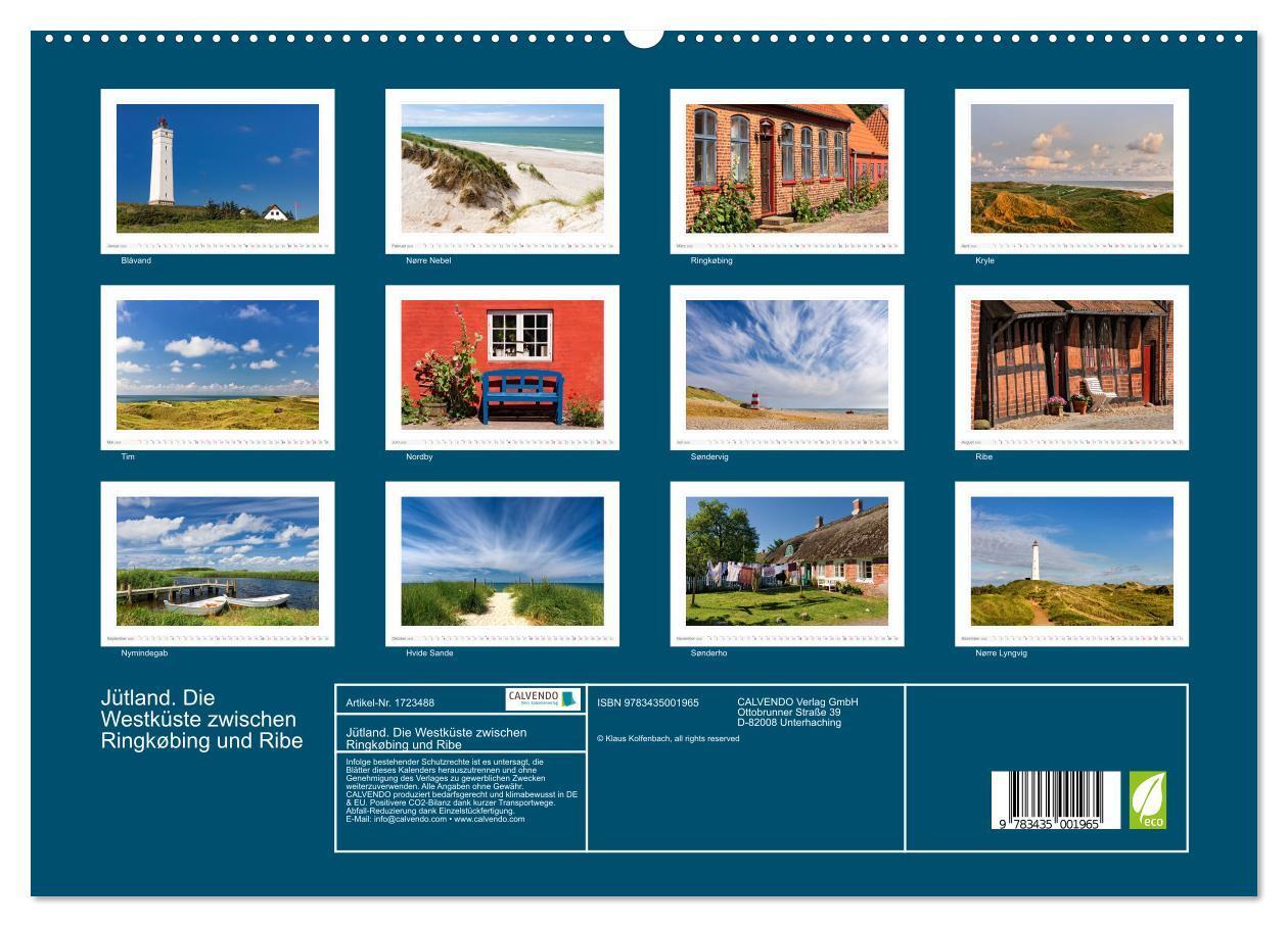 Bild: 9783435001965 | Jütland. Die Westküste zwischen Ringkøbing und Ribe (Wandkalender...