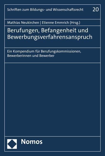 Cover: 9783848779888 | Berufungen, Befangenheit und Bewerbungsverfahrensanspruch | Buch