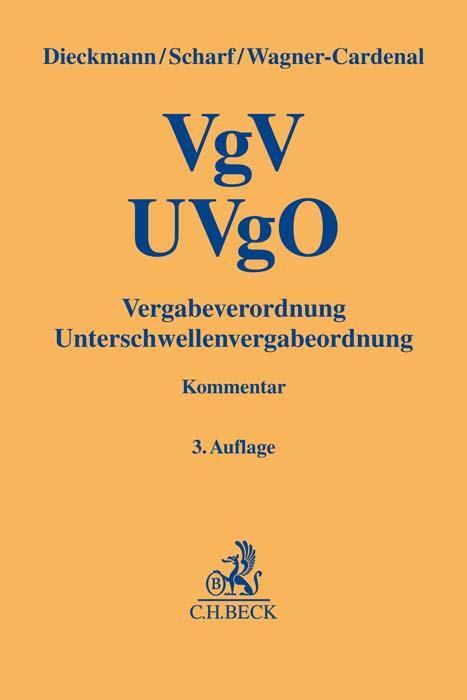 Cover: 9783406756641 | VgV - UVgO | Vergabeverordnung, Unterschwellenvergabeordnung | Buch