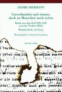 Cover: 9783924652173 | Unvorhanden und stumm, doch zu Menschen noch reden | Georg Hermann