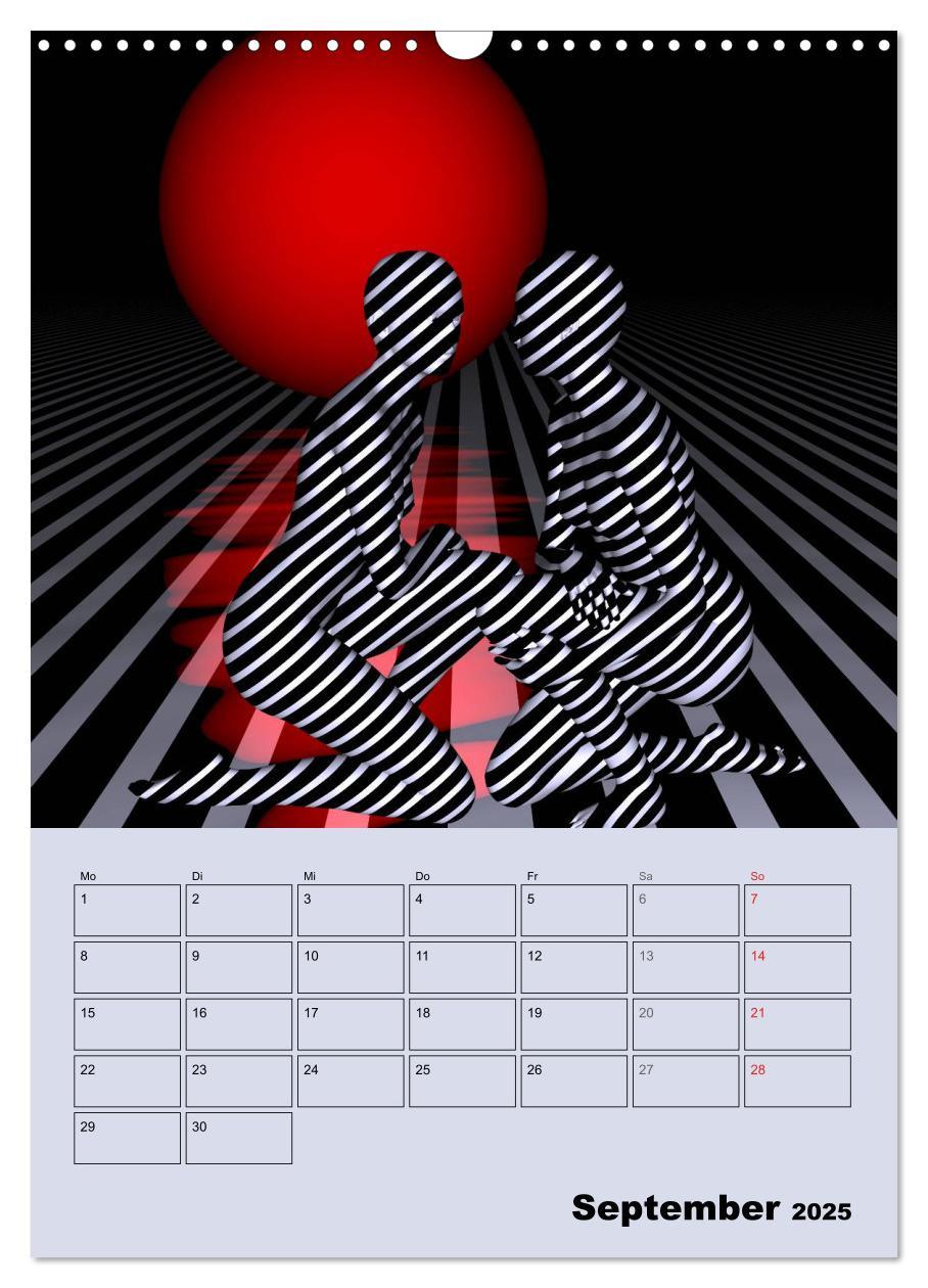 Bild: 9783457009994 | OpArt und mehr (Wandkalender 2025 DIN A3 hoch), CALVENDO...