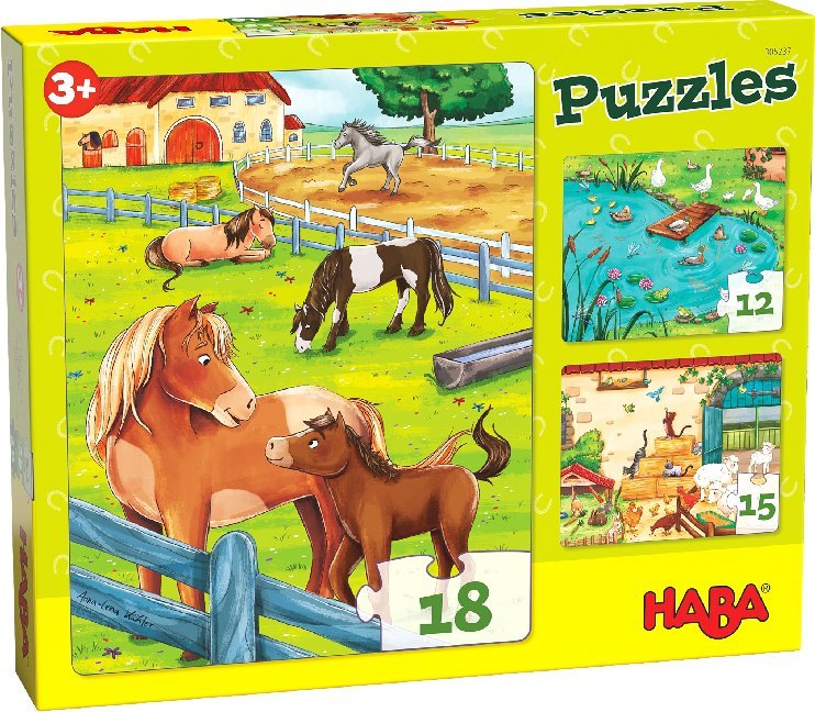 Cover: 4010168248462 | HABA Puzzles Bauernhoftiere (Kinderpuzzle) | Spiel | 1305237001 | 2019