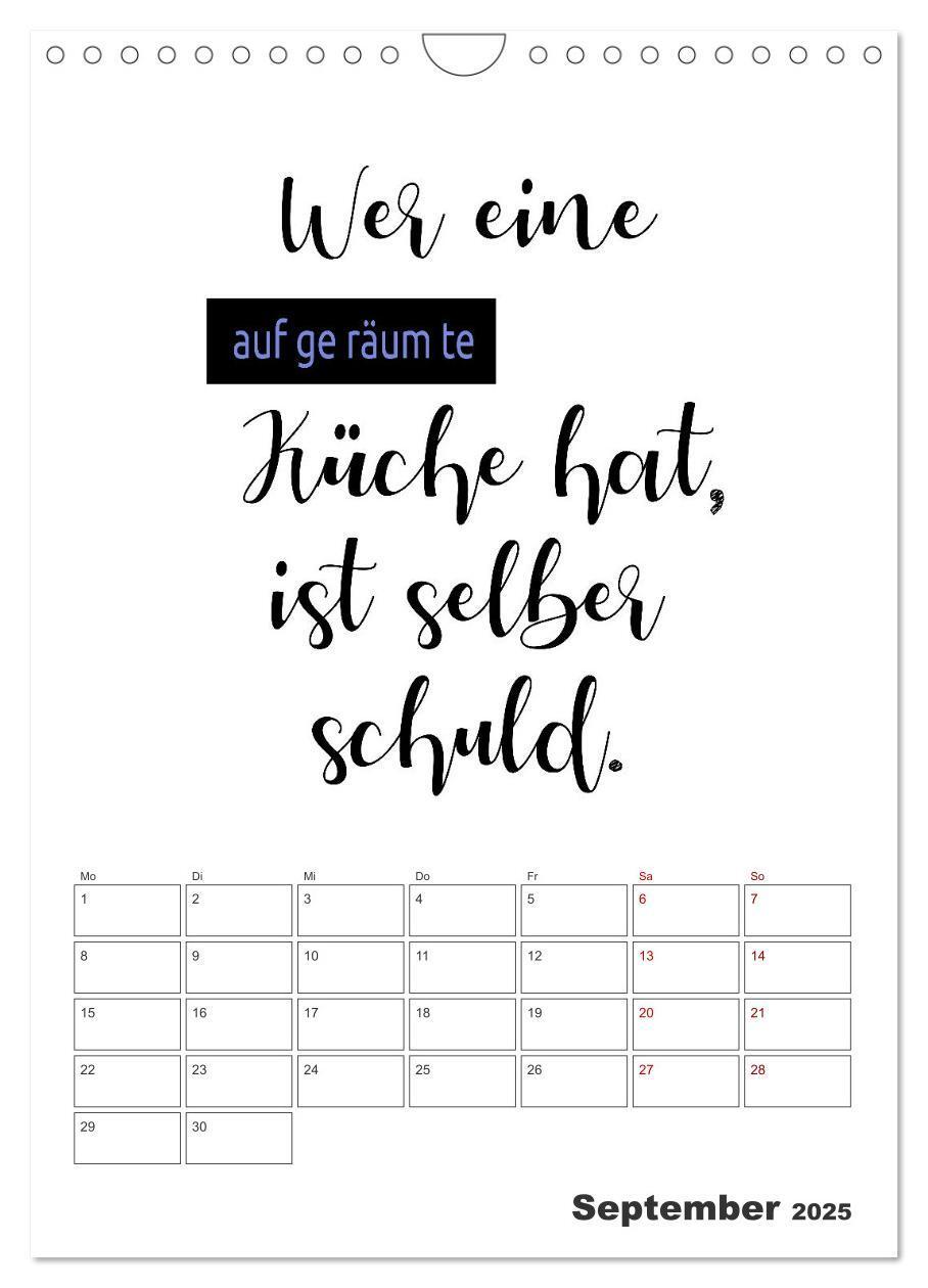 Bild: 9783435855865 | Sprüche für die Küche. Mit Jahresplaner (Wandkalender 2025 DIN A4...