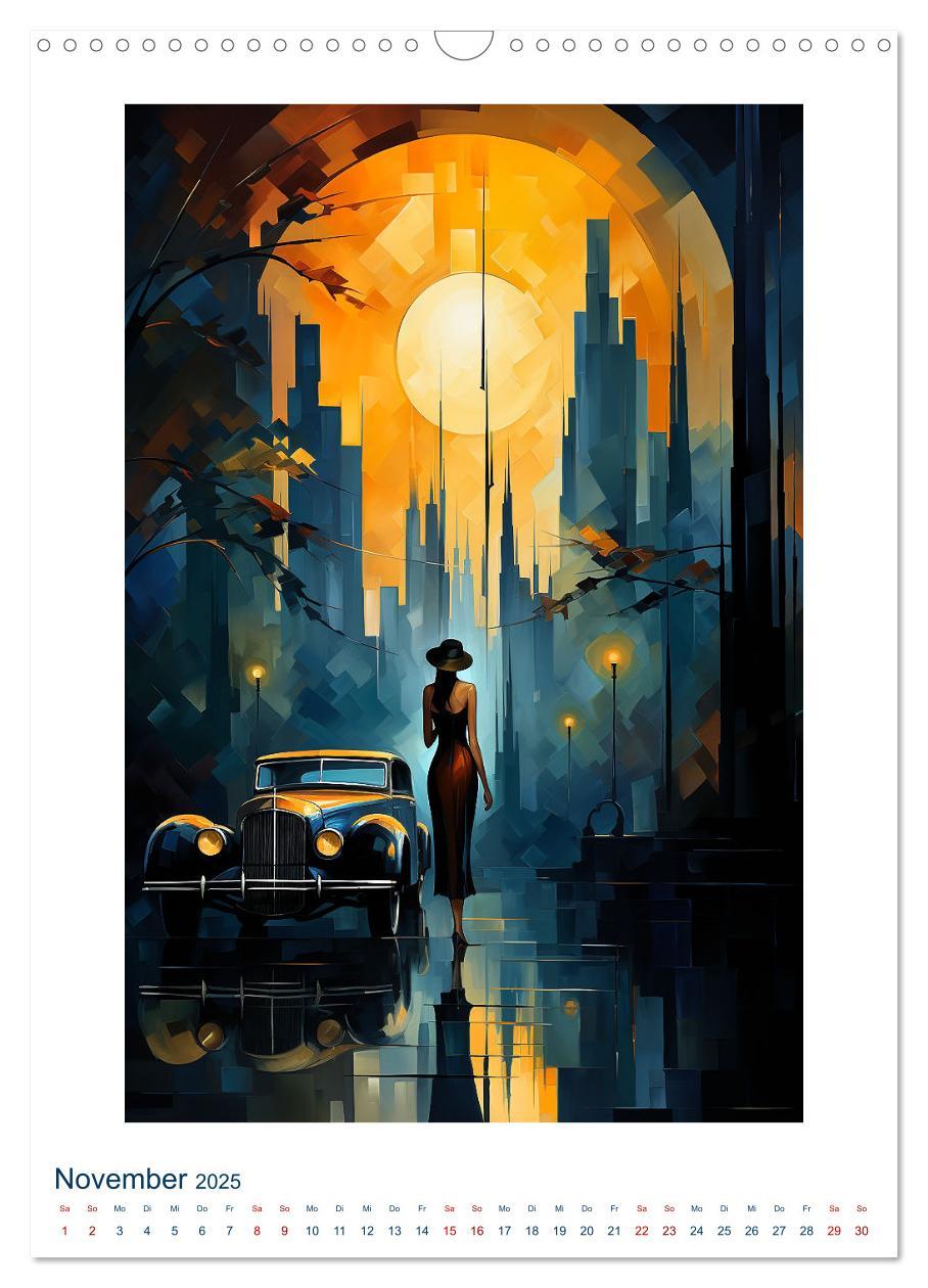 Bild: 9783383828577 | ART DECO City (Wandkalender 2025 DIN A3 hoch), CALVENDO Monatskalender