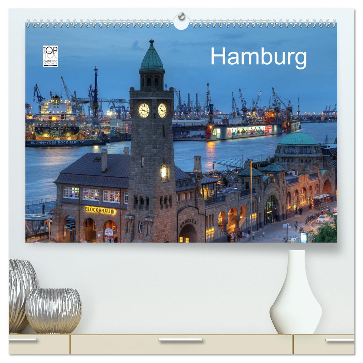 Cover: 9783435756773 | Hamburg (hochwertiger Premium Wandkalender 2025 DIN A2 quer),...