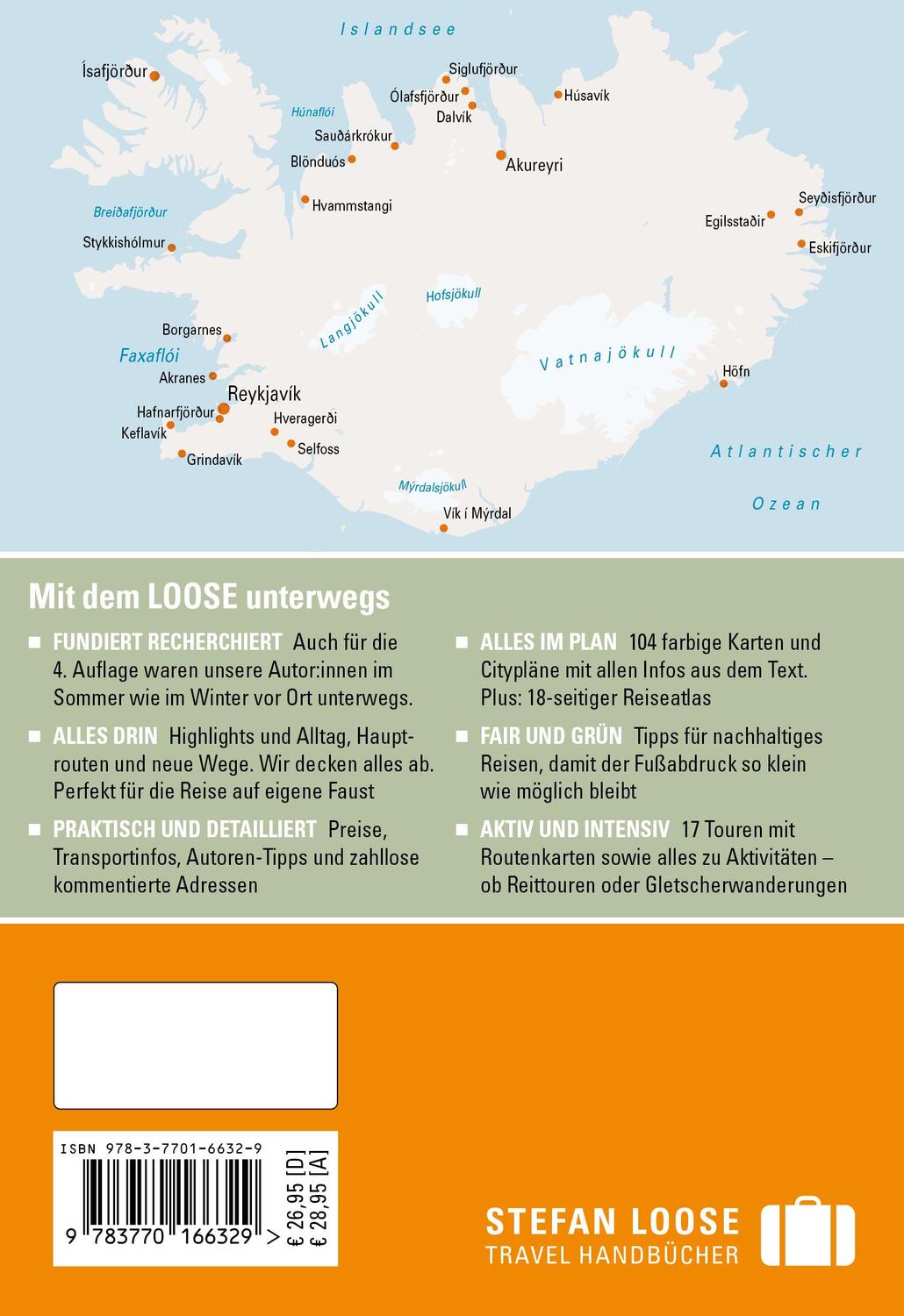 Rückseite: 9783770166329 | Stefan Loose Reiseführer Island | mit Reiseatlas | Michel (u. a.)