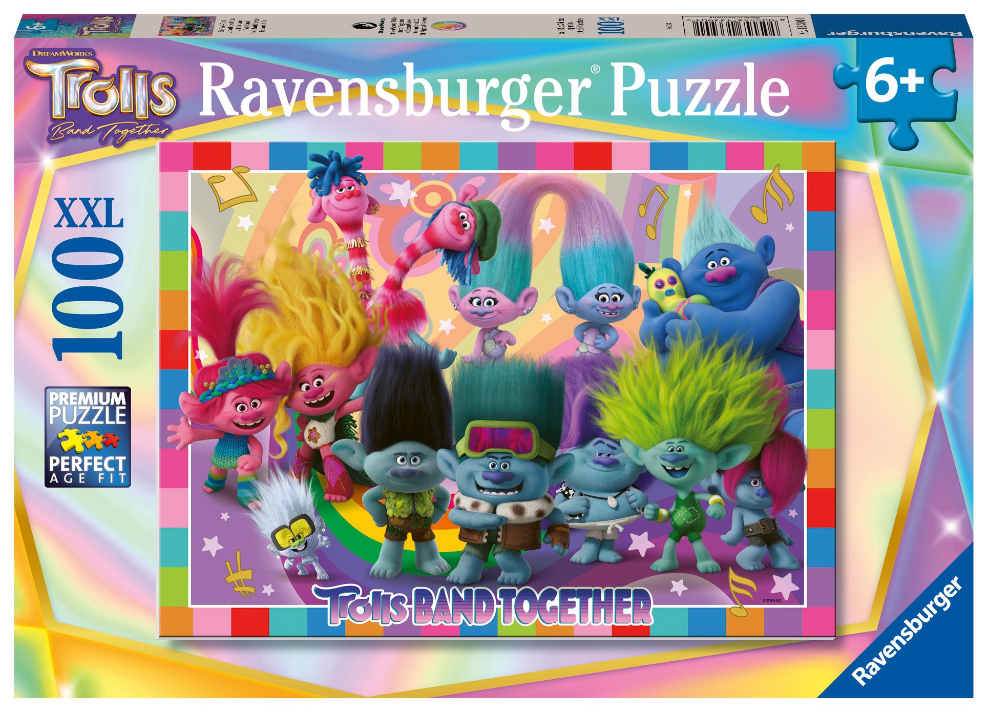 Cover: 4005556133901 | Ravensburger Kinderpuzzle 13390 - Trolls 3 - 100 Teile XXL Trolls...