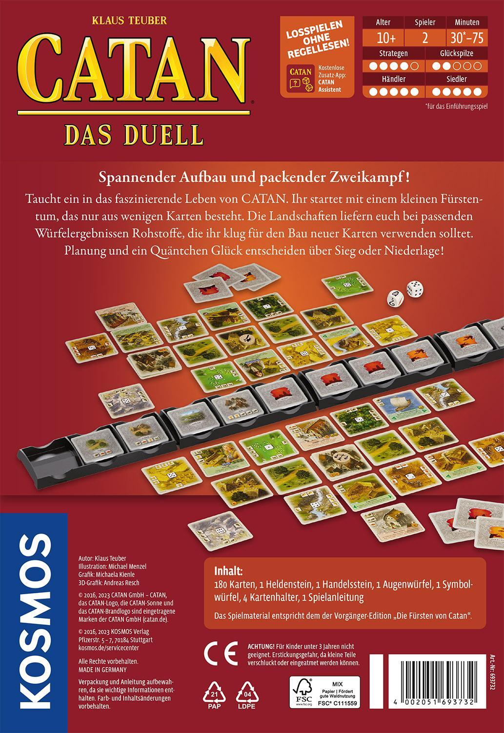 Bild: 4002051693732 | Catan - Das Duell | Für 2 Spieler ab 10 Jahren | Klaus Teuber | Spiel