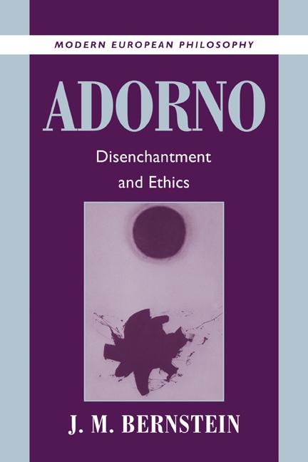 Cover: 9780521003094 | Adorno | Disenchantment and Ethics | J. M. Bernstein | Taschenbuch