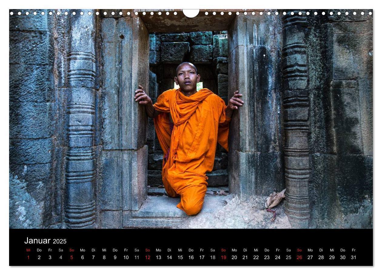 Bild: 9783435630745 | Tempel rund um Angkor Wat (Wandkalender 2025 DIN A3 quer), CALVENDO...