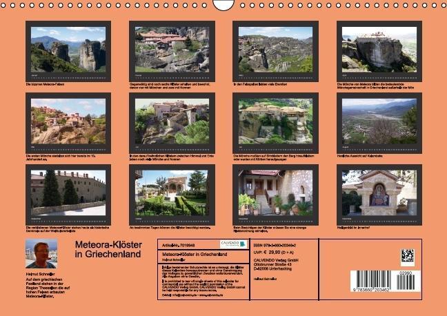 Bild: 9783660203462 | Meteora-Klöster in Griechenland (Wandkalender immerwährend DIN A3...