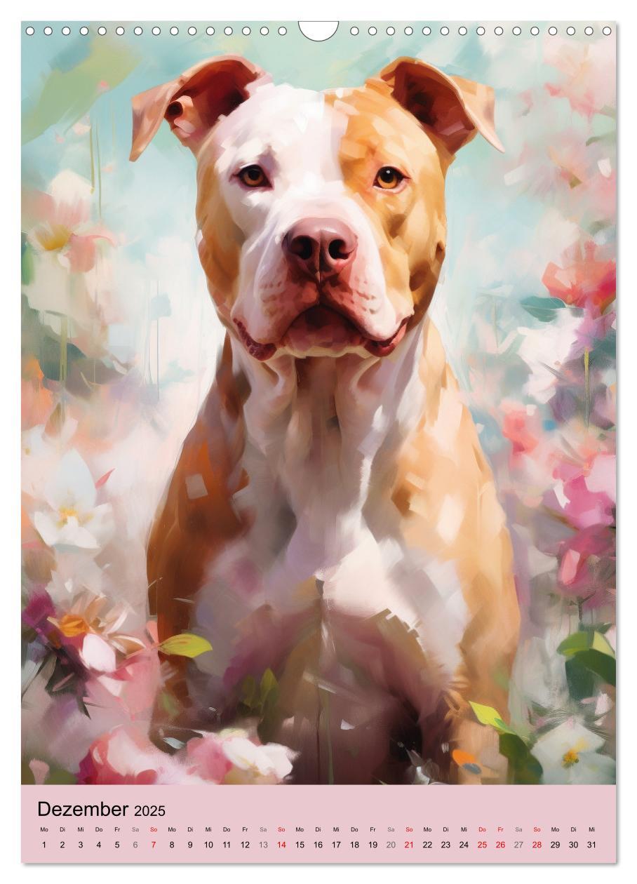 Bild: 9783435867073 | Pit Bull Aquarelle. Illustrationen von tollen Hunden (Wandkalender...